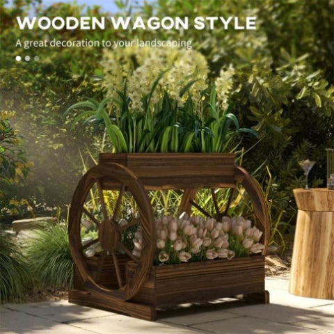 ZUN Wooden Planter Box, 3-Tier Raised Garden Bed 73464393