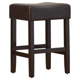 Set of 2, 26.75" Backless Leather Counter Height Barstool 74492.00PU