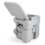 ZUN 5 Gallon Portable Toilet, Flush Potty, Travel Camping Outdoor W2181P153991