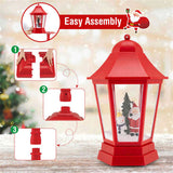 64" Christmas Streetlamp Decor Santa/Snowman/Tree Scene, 60 Warm White LEDs, 8 Tunes, 2 Modes 40533839