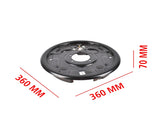 Pair of Driver and Passenger Side 12" Hydraulic Brake Backing Plate Compatible with 7,000 lb Trailer 63187696