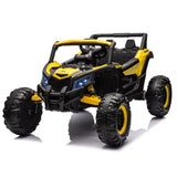 ZUN 12V Ride On Car with Remote Control,UTV ride on for kid,3-Point Safety Harness, Music Player 78269199