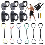 ZUN 6-piece wall-mounted exercise anchor, resistance band wall hook, space-saving training anchor, home 35036975