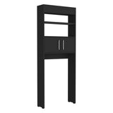Madrid Over The Toilet Cabinet, Double Door, Two Shelves -Black B20091940