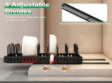 Adjustable Carbon Steel Sliding Cookware Storage Rack, Anti-Rust Pull Out Pan Lid Holder for Cutting 99423598