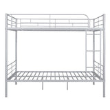 Full Over Full Metal Bunk Bed, Sliver MF310408AAN