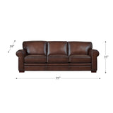 Brookfield Top Grain Leather Sofa Couch B2705P211767