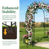 78*23*83.9 Arc Roof Double Layer Arch Courtyard Black 07528371