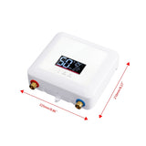 Instant Electric Water Heater 110V Tankless LED Digital Display 5500W White 29864169