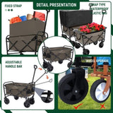 ZUN Multi-use Bag,Collapsible Foldable Wagon Cart Beach Wagon Heavy Duty Utility Cart Utility Wagon 86594960