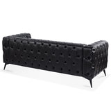 84.06 Inch Width Traditional Square Arm removable cushion 3 seater Sofa W68041369