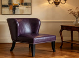 25.6 "x27.2" x32.8 " PU Leather Accent Chair, Living Room Lounge Sofa Chair with Rivet Trim for W5325P458035