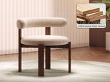 Solid Wood Dining Chairs Set of 4, Luxurious Chenille Upholstered Kitchen Chairs, Farmhouse Dining W6013P566315