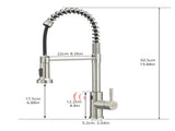 Touchless Kitchen Faucet,Hands Free Automatic Smart Kitchen Faucet Black Smart Kitchen Faucet W1932P156239