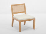 Farmhouse Rattan Dining Chairs Set of 2, Mid Century Modern Kitchen & Dining Room Chairs, Cane 63105363