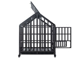 Heavy Duty Dog Cage pet Crate with Roof & window on roof W206115370