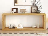 Modern Minimalist Entrance Table, Square Shaped Fashion Design, Easy to Assemble, Suitable N711P245613O