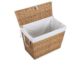 90L/110L Laundry Hamper with, No Install Needed, Synthetic Rattan Clothes Laundry Basket with 64513006