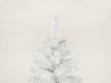 7.5FT White Slim Artificial Christmas Tree Includes Foldable Metal Stand--Not support self-pick up 03440975