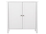Double Doors Bathroom Cabinet White 37641969