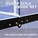 DOUBLE FISH Mid-Size Portable Ping Pong Table, 4ft Compact Foldable Table Tennis Table Set with Net, 84548710