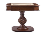 Cherry Game Table with Pedestal Base B062P189143