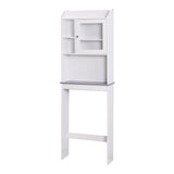 ZUN Modern Over The Toilet Space Saver Organization Wood Storage Cabinet for Home, Bathroom -White W40931565