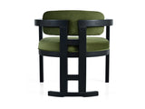 Indoor Upholstered Wood Dining Chair,GreenBlack N768P221635E