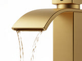Single Handle Bathroom Faucet Lavatory Faucet Stainless Steel Single Hole-TP, Brushed GoldUnable 96452827