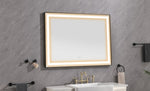 ZUN 48*36 LED Lighted Bathroom Wall Mounted Mirror with High Lumen+Anti-Fog Separately Control W1272114897