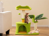 Cat Tree - 22LBS Capacity, Palm Tree Design with Self-Groomer & Scratching Posts 49377663