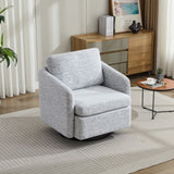 31.5"W Swivel Accent Chair and Comfy Round Accent Single Sofa Chair, 360 Degree Club Chair, Lounge W1852P204917