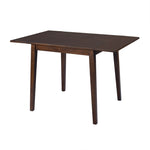 ZUN 29"- 45" Extendable Dining Table for 4, Folding Kitchen Table with Rubberwood Legs, Space-Saving N752P216387D