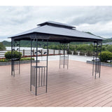 ZUN 13x10 Outdoor Patio Gazebo Canopy Tent With Ventilated Double Roof And Mosquito net W41942174