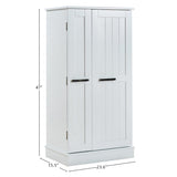 Kitchen Pantry Storage Cabinet,Freestanding Pantry Cabinet with Doors & Adjustable Shelves, Small W3417P315037