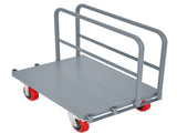 Steel Panel Truck, Heavy Duty Drywall Cart Lumber Cart Platform Truck Flat Cart, 2000lbs, 6" Swivel 35650628