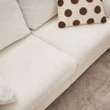 003-Modern Loveseat Sofa 2-Seater - Plush Chenille Fabric Couch with High-Density Foam Cushions, 60" W2636P232358