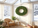 48 Inch Christmas Wreath with 150 LED Lights 37836798