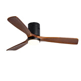 Hot sales Ceiling Fan with Lights 52 Inch Flush Mount Ceiling Fan with Remote Control, Wood Blades W2991P338629