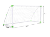 6' x 4' Soccer Goal Training Set with Net Buckles Ground Nail Football Sports 22590076
