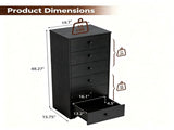 () 6-Drawer Particleboard Chest with Melamine Finish Drawer Dresser 28505962