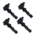 ZUN 4Pcs Ignition Coil for Mazda 3 6 Sport MX-5 CX-7 L4 2.0L 2.3L 2.5L 6M8G-12A366 16079775