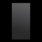 ZUN Metal Armoire Wardrobe Cabinets,70" Black Locker Steel Wardrobe Bedroom Storage Cabinet with Doors W1247P221093