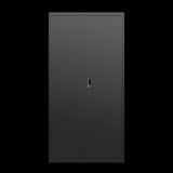 ZUN Metal Armoire Wardrobe Cabinets,70" Black Locker Steel Wardrobe Bedroom Storage Cabinet with Doors W1247P221093