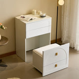 3 in 1 Vanity Desk, Flip Top Vanity Set with Mirror and 3 Drawer, Small Makeup Vanity Table with T3685P338704
