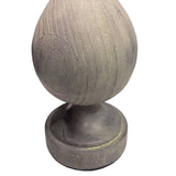 Cipolla Poly 29" Farmhouse Polyresin Table Lamp in Acid Dusty Wood Poly, Antique Soft Brass and B202P224050