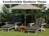 Outdoor Adirondack Chair Cushions 44x19x4 inch Waterproof Rocking Chair Cushion with 17x19 Ottoman 33697739