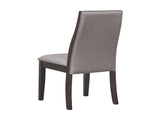 Set of 2 Fabric Upholstered Dining Chairs in Espresso B016P223110