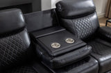 Power reclining sofa with DDT / LED Strip BLACK color W1805106078