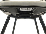 28" Bar Chair Linen Woven Bar Stool Set of 2,Black legs Barstools No Adjustable Kitchen Island W2189131981